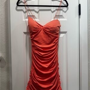 Oh Polly Vibrant peach Mini Dress